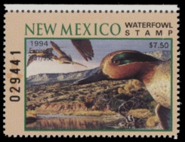 Scan of 1994 New Mexico Duck Stamp MNH VF