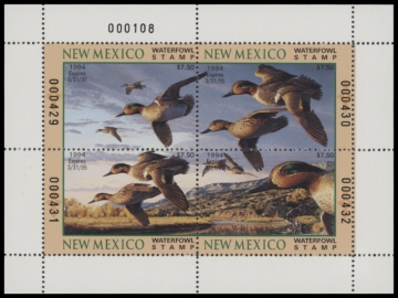 Scan of 1994 New Mexico Duck Stamp MNH VF