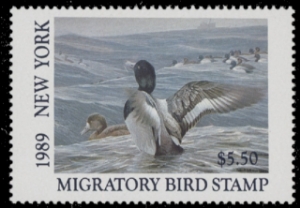 Scan of 1989 New York Duck Stamp MNH VF