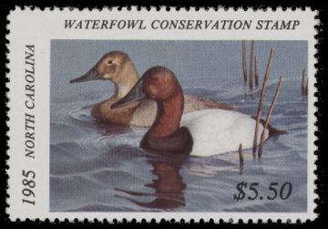 Scan of 1985 North Carolina Duck Stamp MNH VF