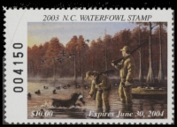 Scan of 2003 North Carolina Duck Stamp MNH VF