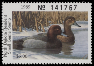 Scan of 1989 North Dakota Duck Stamp MNH VF