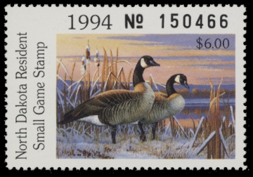 Scan of 1994 North Dakota Duck Stamp MNH VF