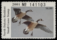 Scan of 2001 North Dakota Duck Stamp MNH VF