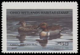 Scan of 1984 Ohio Duck Stamp MNH VF