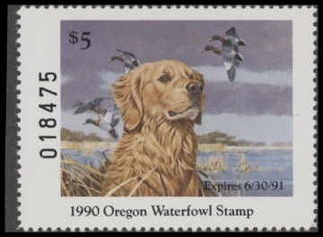 Picture of 1990 Oregon Duck Stamp MNH VF