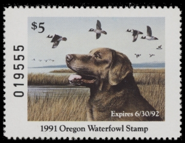 Scan of 1991 Oregon Duck Stamp MNH VF