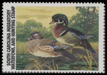 Scan of 1981 South Carolina Duck Stamp - First of State MNH VF