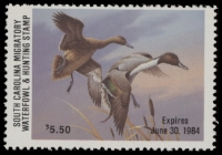 Scan of 1983 South Carolina Duck Stamp MNH VF