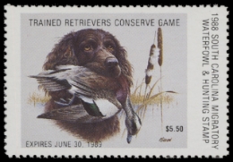 Scan of 1988 South Carolina Duck Stamp MNH VF