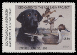 Scan of 1991 South Carolina Duck Stamp MNH VF