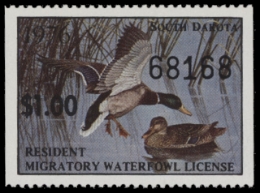 Scan of 1976 South Dakota Duck Stamp - First of State MNH VF