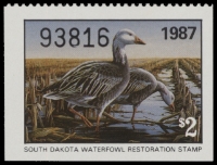 Scan of 1987 South Dakota Duck Stamp MNH VF