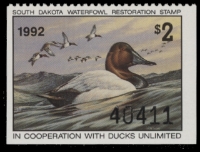 Scan of 1992 South Dakota Duck Stamp MNH VF