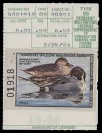 Scan of 1983 Tennessee Duck Stamp MNH VF