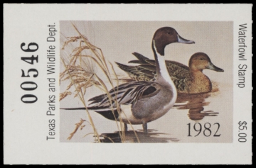 Scan of 1982 Texas Duck Stamp MNH VF