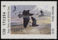 Scan of 1985 Texas Duck Stamp MNH VF