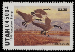 Scan of 1989 Utah Duck Stamp MNH VF