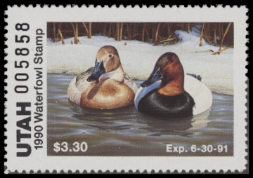 Scan of 1990 Utah Duck Stamp MNH VF