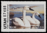 Scan of 1991 Utah Duck Stamp MNH VF