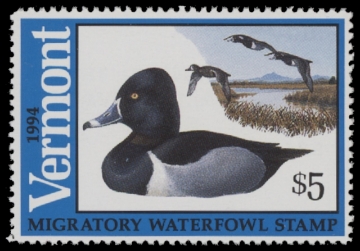 Scan of 1994 Vermont Duck Stamp MNH VF