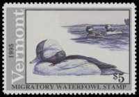 Scan of 1995 Vermont Duck Stamp MNH VF