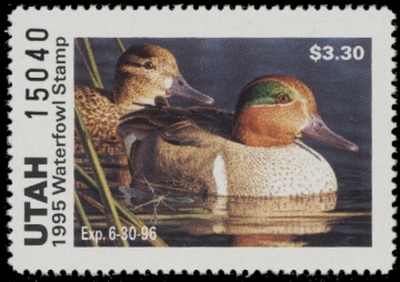 Scan of 1995 Utah Duck Stamp MNH VF