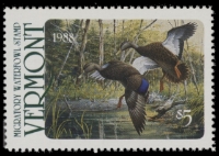 Scan of 1988 Vermont Duck Stamp MNH VF