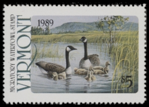 Scan of 1989 Vermont Duck Stamp MNH VF