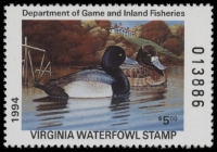 Scan of 1994 Virginia Duck Stamp MNH VF