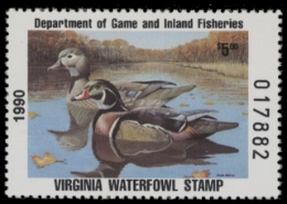 Scan of 1990 Virginia Duck Stamp MNH VF