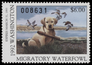 Scan of 1992 Washington Duck Stamp MNH VF