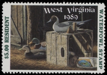 Scan of 1989 West Virginia Duck Stamp MNH VF