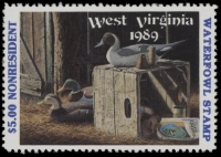 Scan of 1989 West Virginia Duck Stamp MNH VF