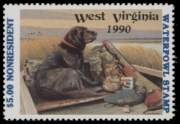 Scan of 1990 West Virginia Duck Stamp MNH VF