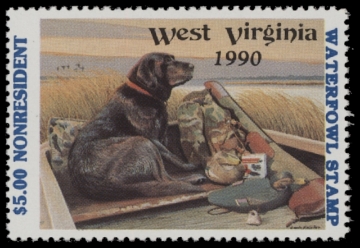 Scan of 1990 West Virginia Duck Stamp MNH VF