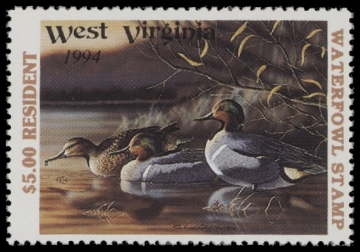 Scan of 1994 West Virginia Duck Stamp MNH VF