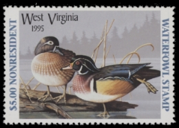 Scan of 1995 West Virginia Duck Stamp MNH VF