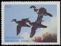 Scan of 1978 Wisconsin Duck Stamp - First of State MNH VF