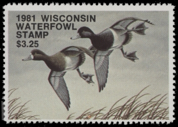 Scan of 1981 Wisconsin Duck Stamp MNH VF