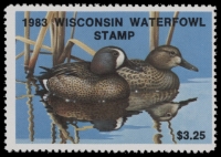 Scan of 1983 Wisconsin Duck Stamp MNH VF