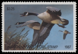 Scan of 1987 Wisconsin Duck Stamp MNH VF