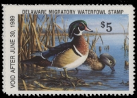 Scan of 1988 Delaware Duck Stamp MNH VF