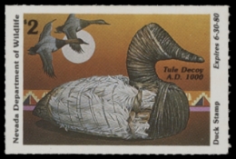 Scan of 1979 Nevada Duck Stamp - First of State MNH VF