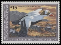Scan of RW59 1992 Duck Stamp  MNH F-VF