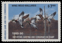 Scan of 1989 Arkansas Duck Stamp MNH VF