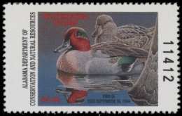 Scan of 1993 Alabama Duck Stamp MNH VF