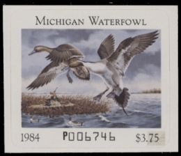 Scan of 1984 Michigan Duck Stamp MNH VF