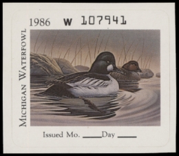 Scan of 1986 Michigan Duck Stamp MNH VF