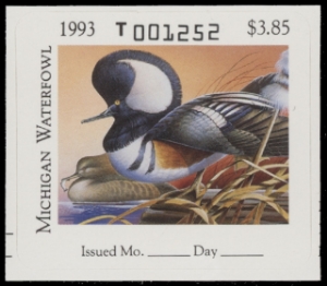 Scan of 1993 Michigan Duck Stamp MNH VF